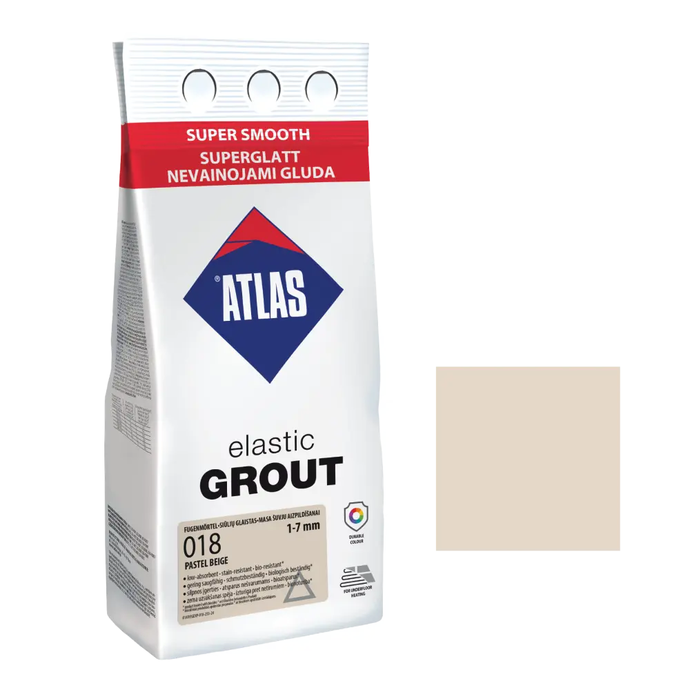 Atlas Grout flex fine-aggregate cement grout (1-7 mm)
super smooth
very easy application
resistant to dirt